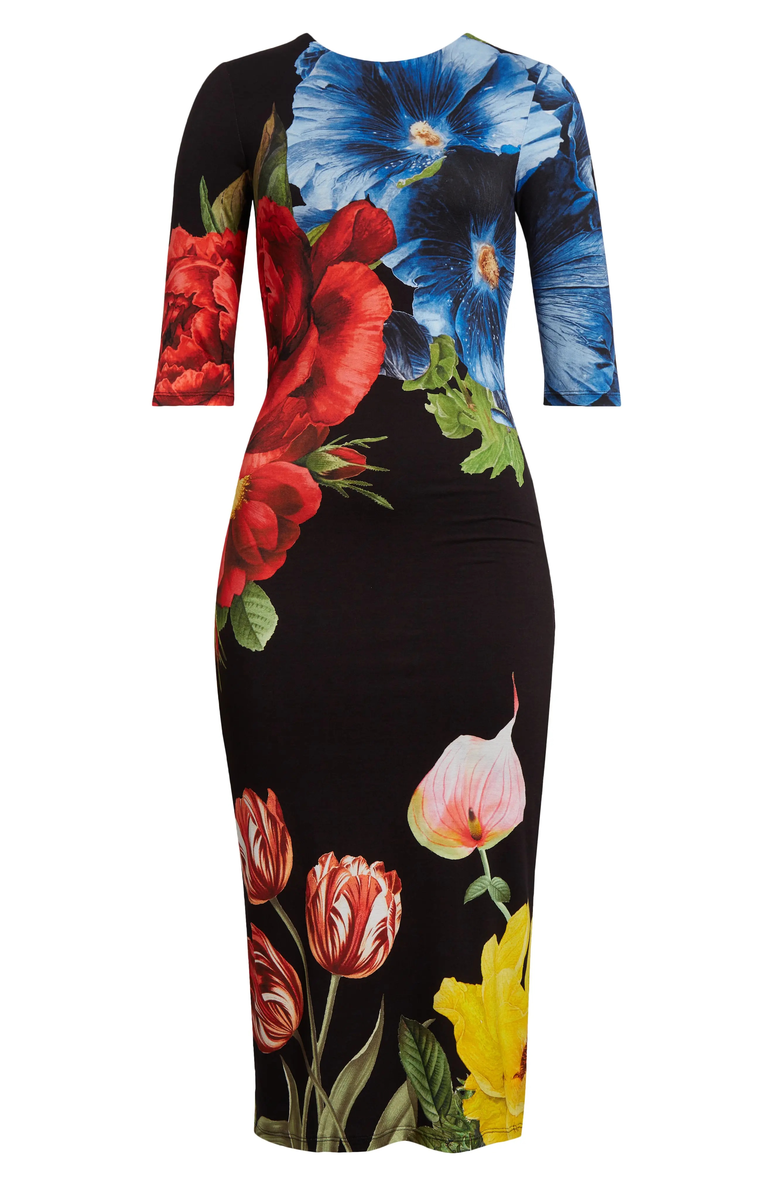 Delora Floral Midi Dress - 1