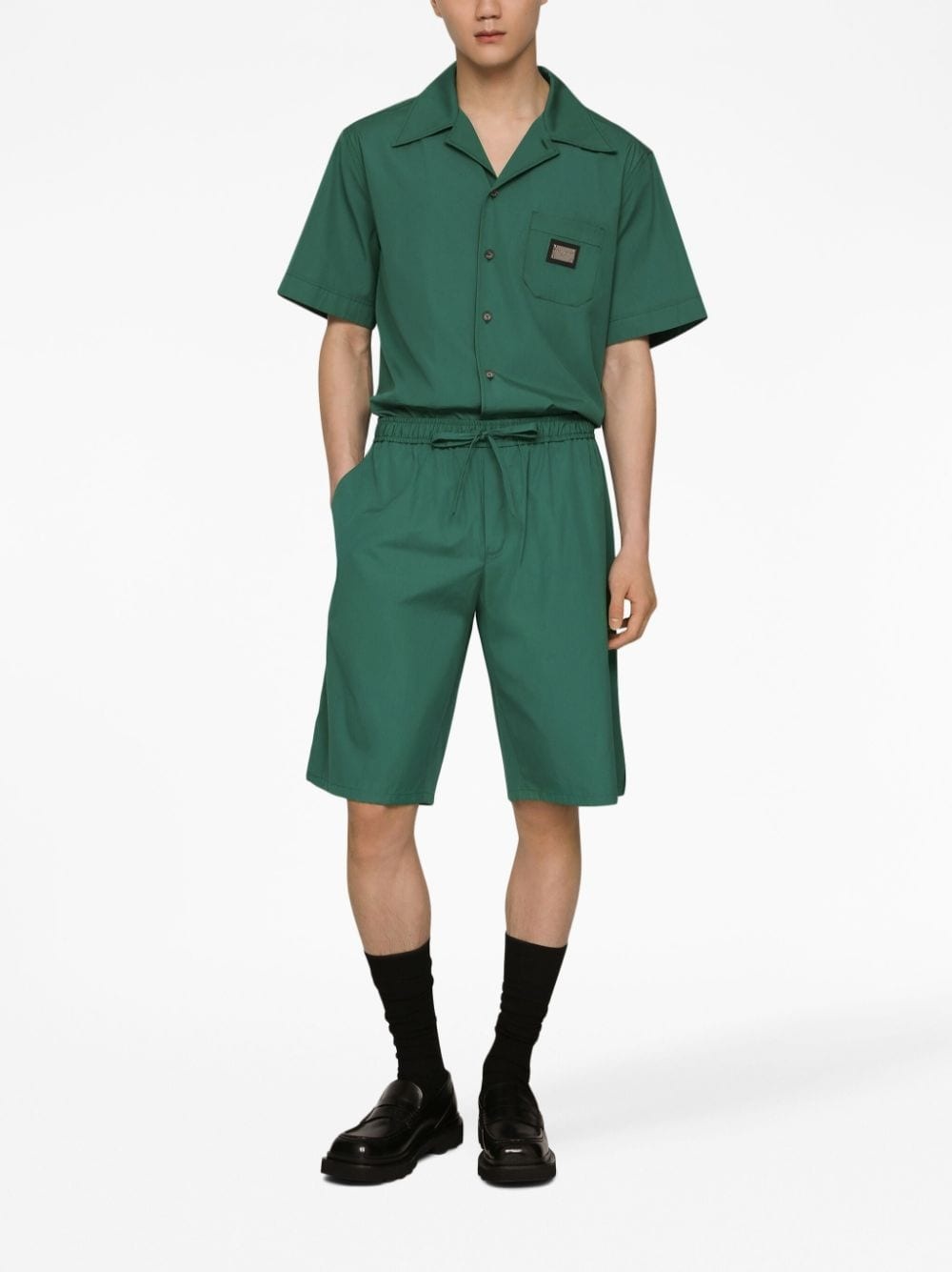 DG Essentials logo-plaque shorts - 3