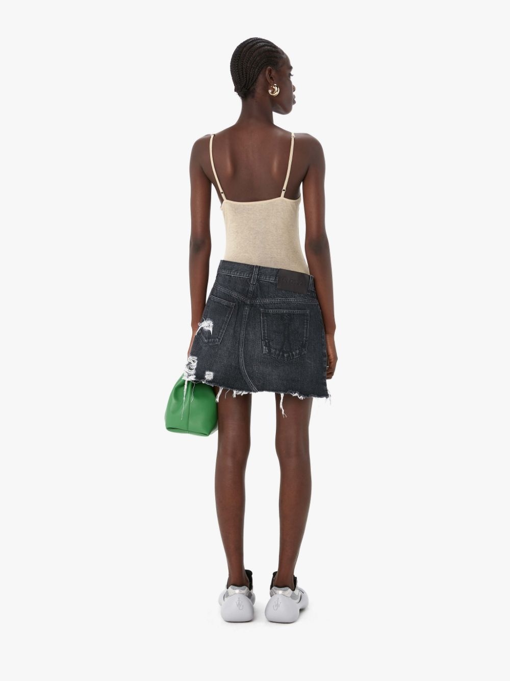 DECONSTRUCTED HYBRID DENIM SHORT DRESS - 3