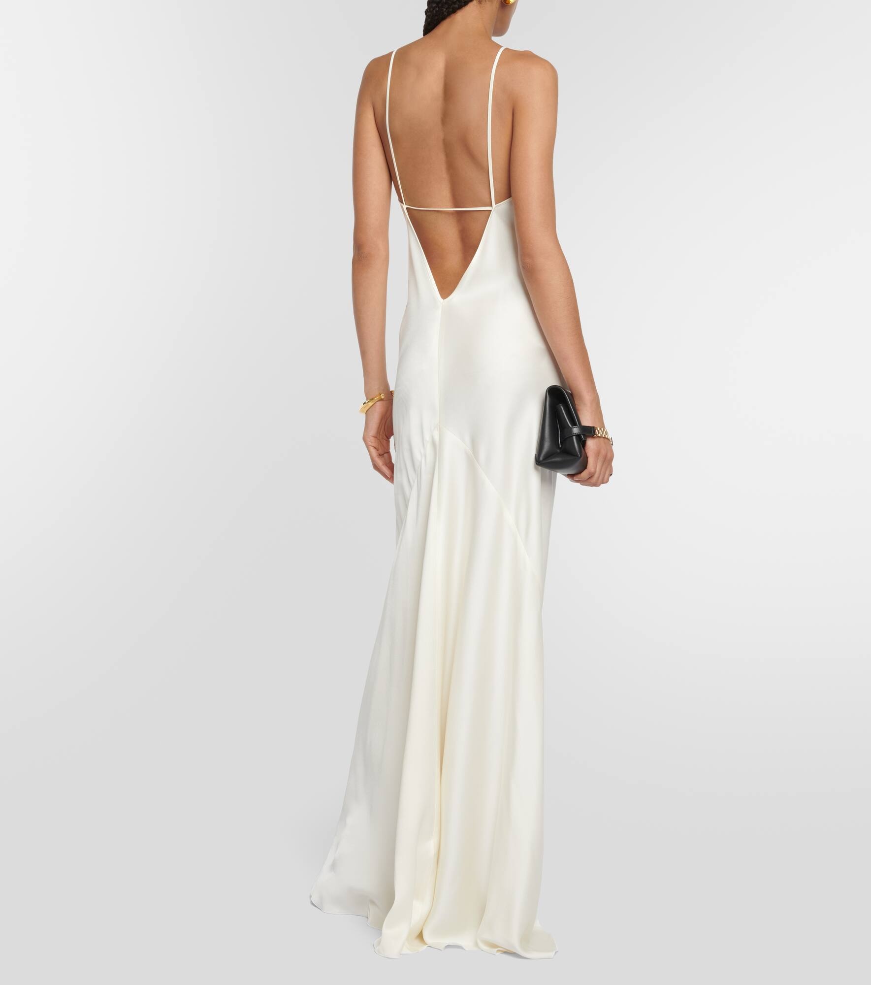 Satin slip dress - 3