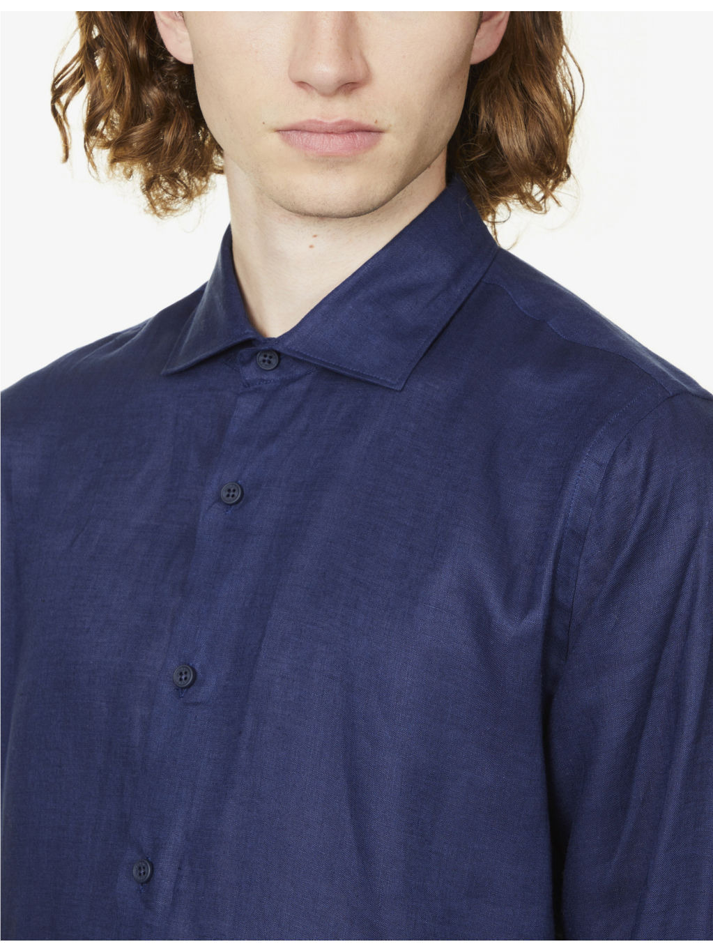 Giles brand-tab regular-fit linen shirt - 5