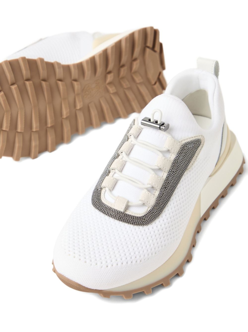 Monili chain-detail sneakers - 4