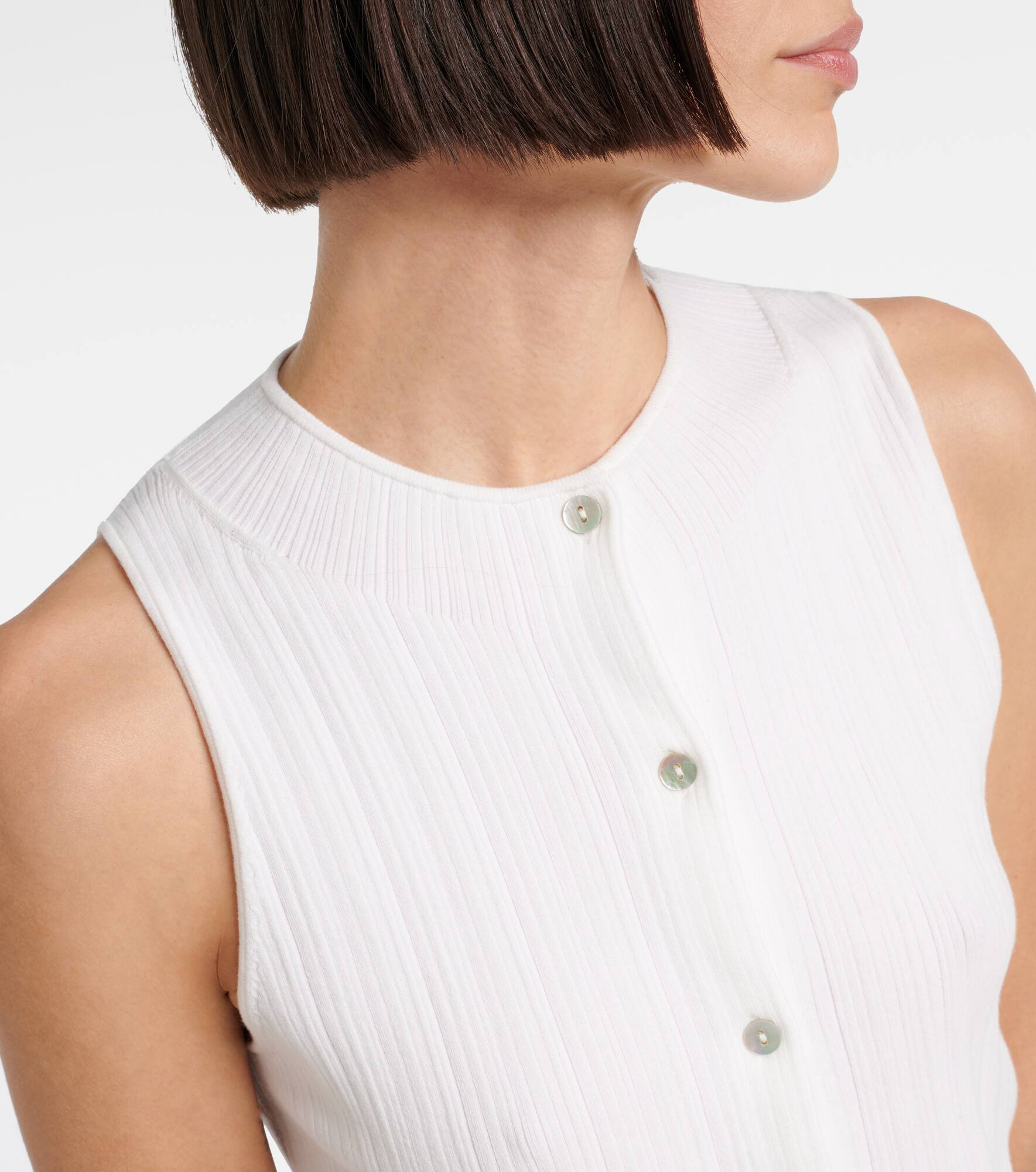 Ribbed cotton top - 4