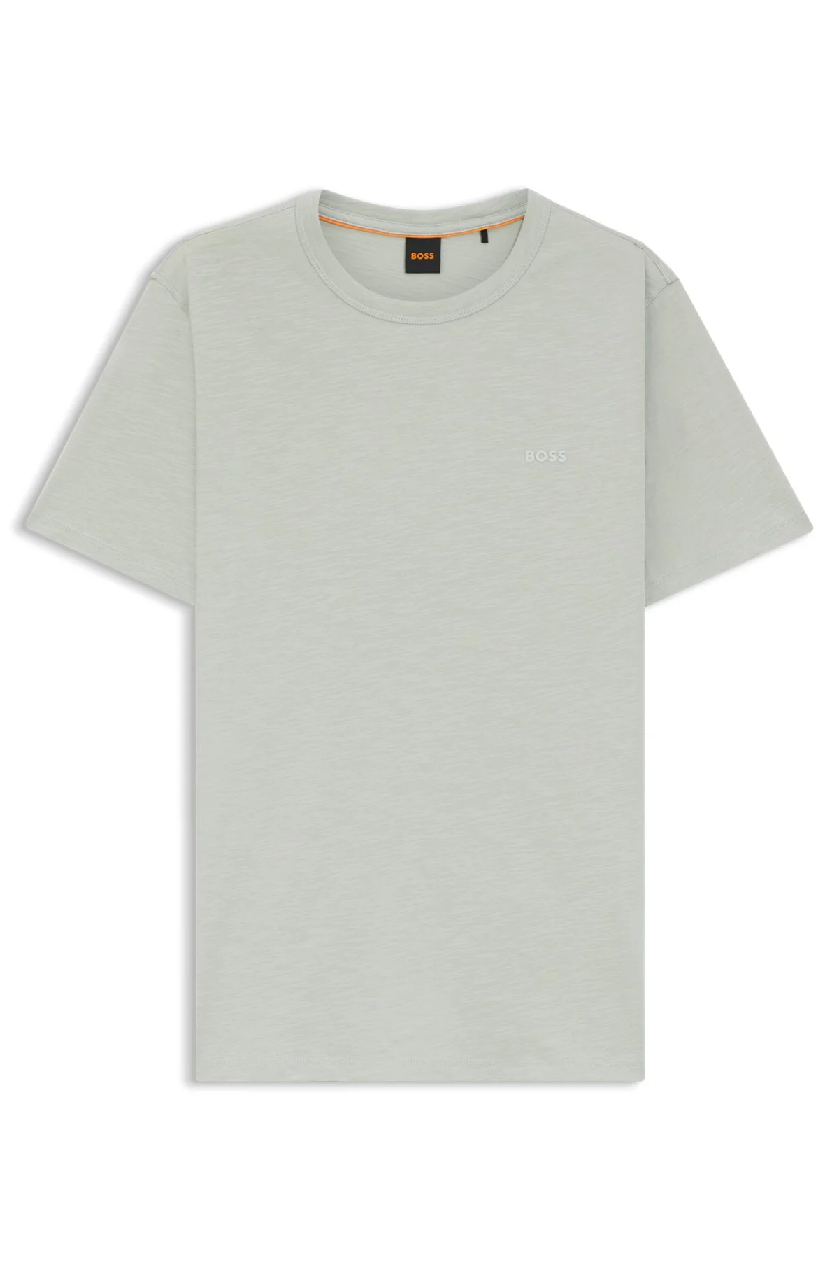 SLUB-COTTON T-SHIRT WITH LOGO DETAIL - 1