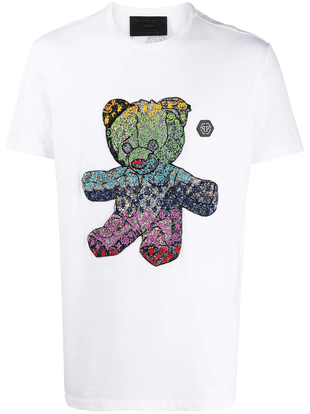 teddybear logo print T-shirt - 1