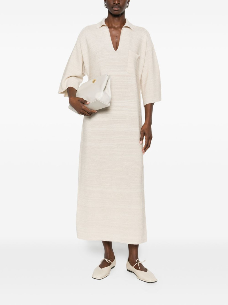 FABIANA FILIPPI V-neck pocket maxi dress outlook