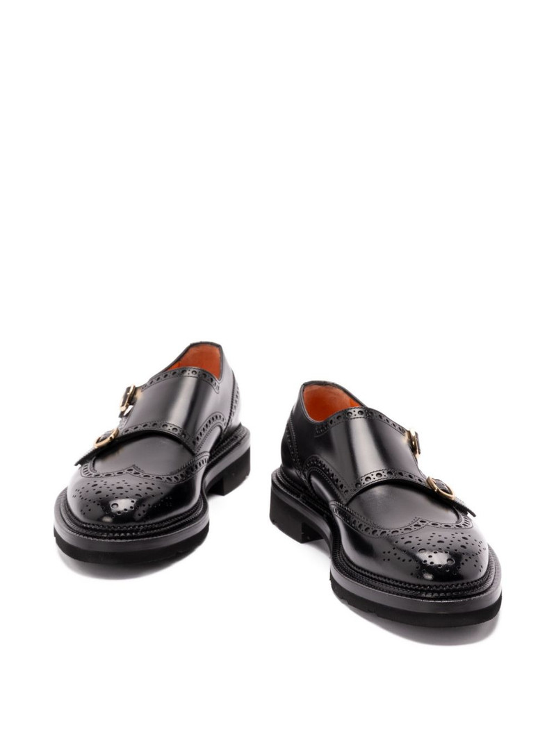 leather brogue-detailing monk shoes 4