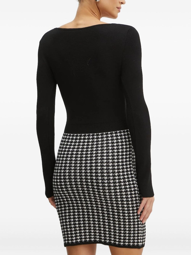 GUESS USA houndstooth embellished dress outlook