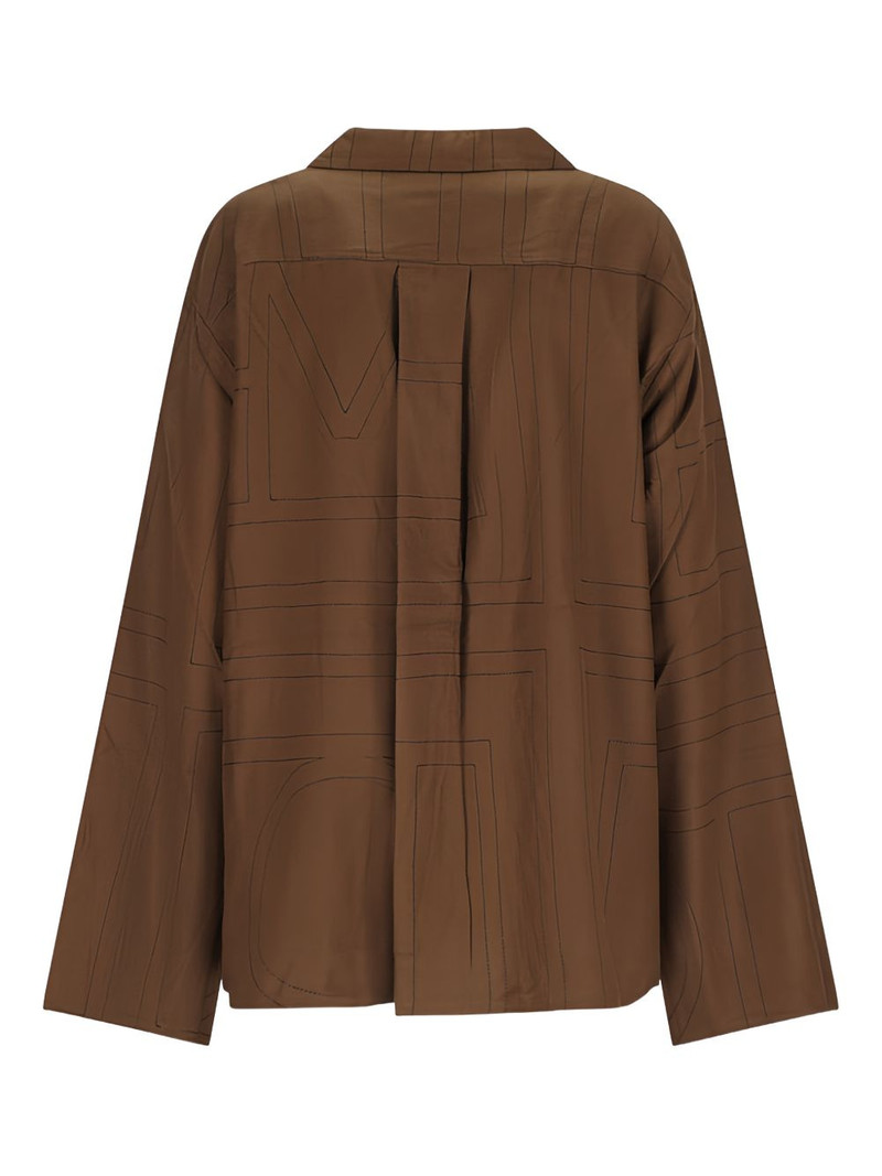 TOTEME monogram flannel top outlook