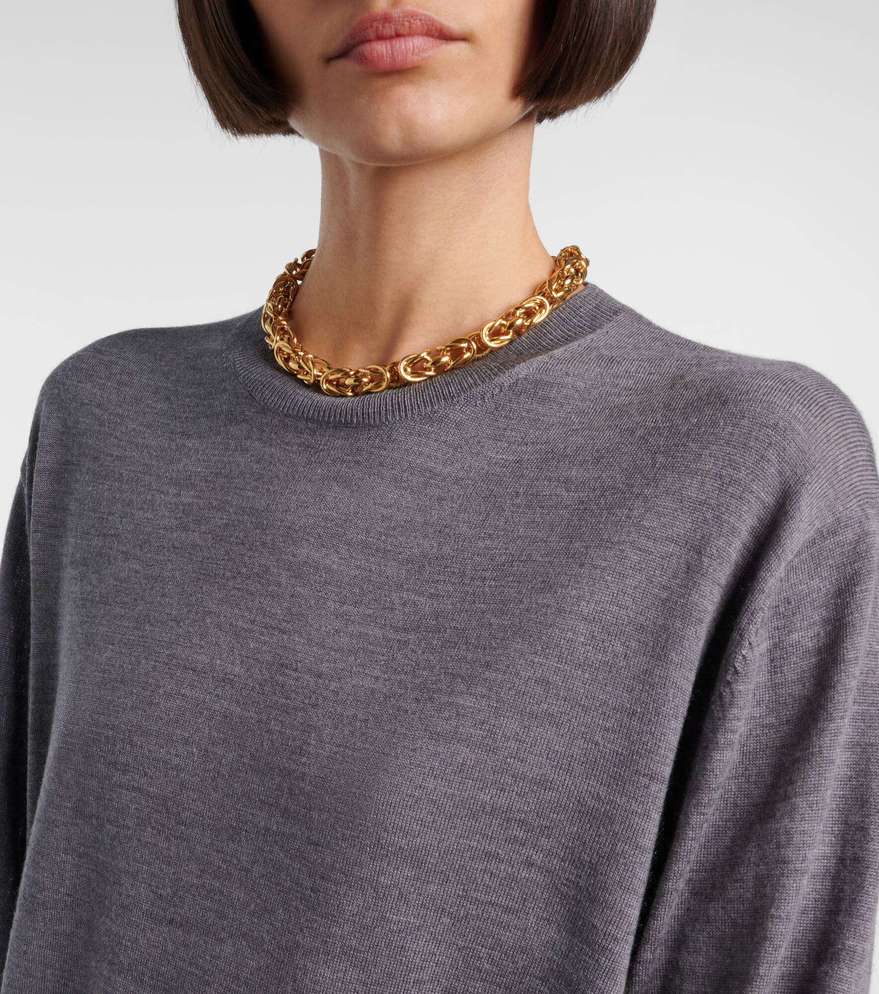 Wool and silk sweater - 4