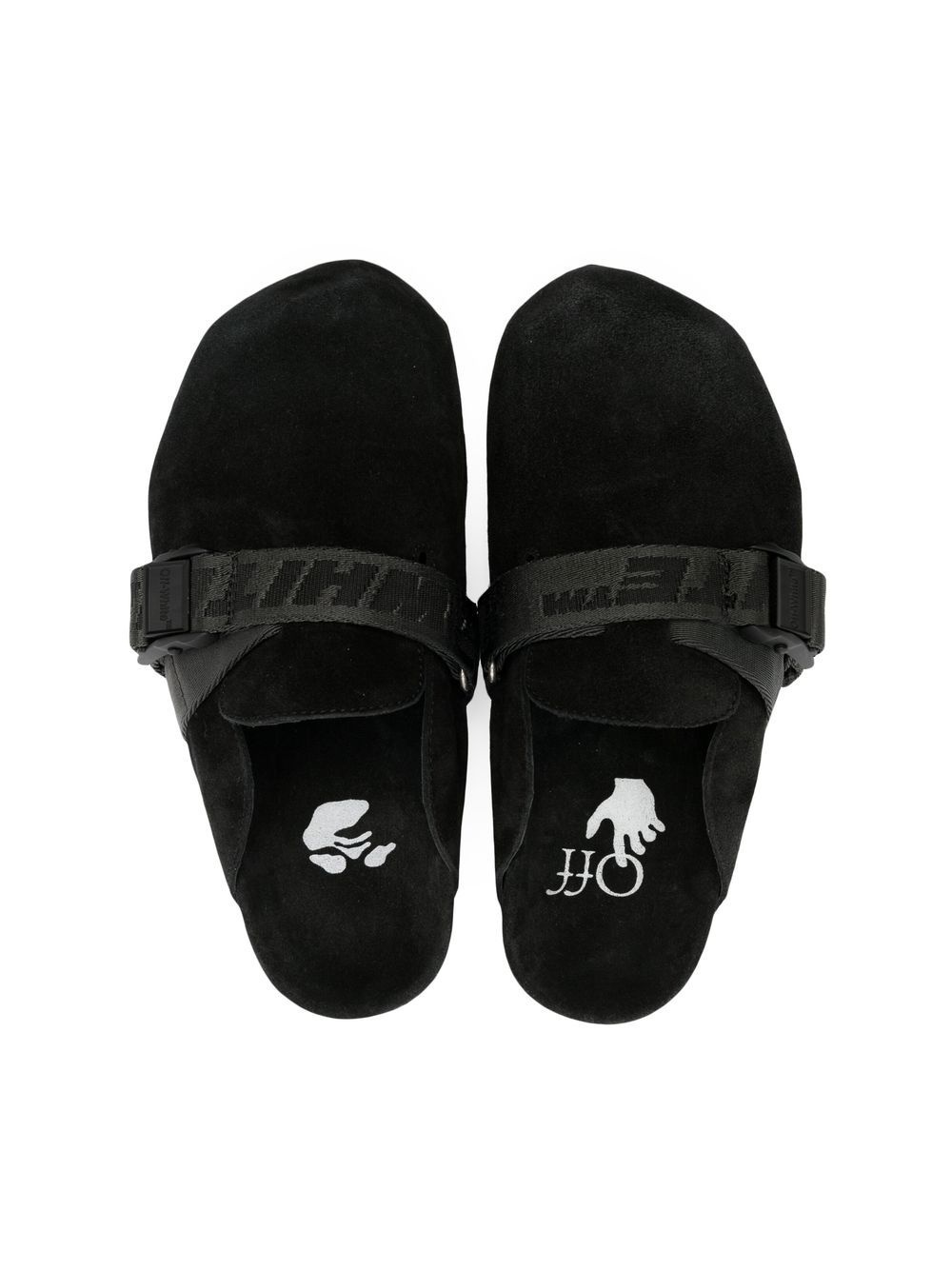 Industrial Belt suede mules - 4
