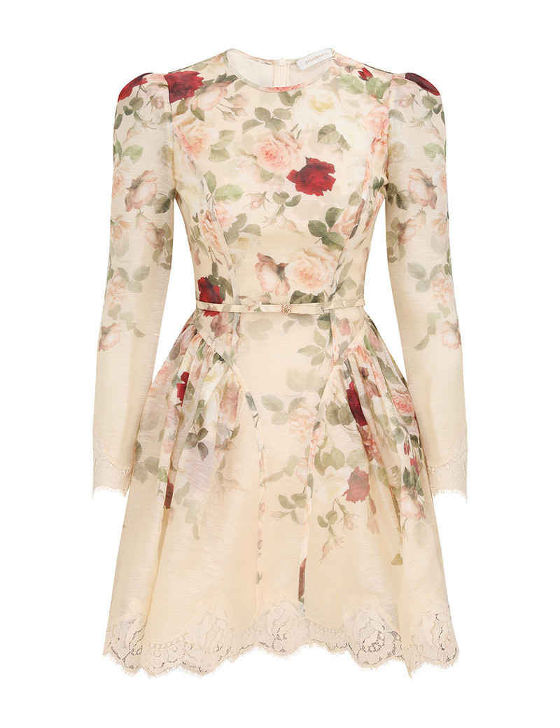 HYPNOTIC LACE TRIM MINI DRESS - 1