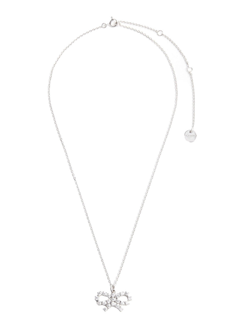 Self-Portrait Women Micro Crystal Bow Necklace - 1