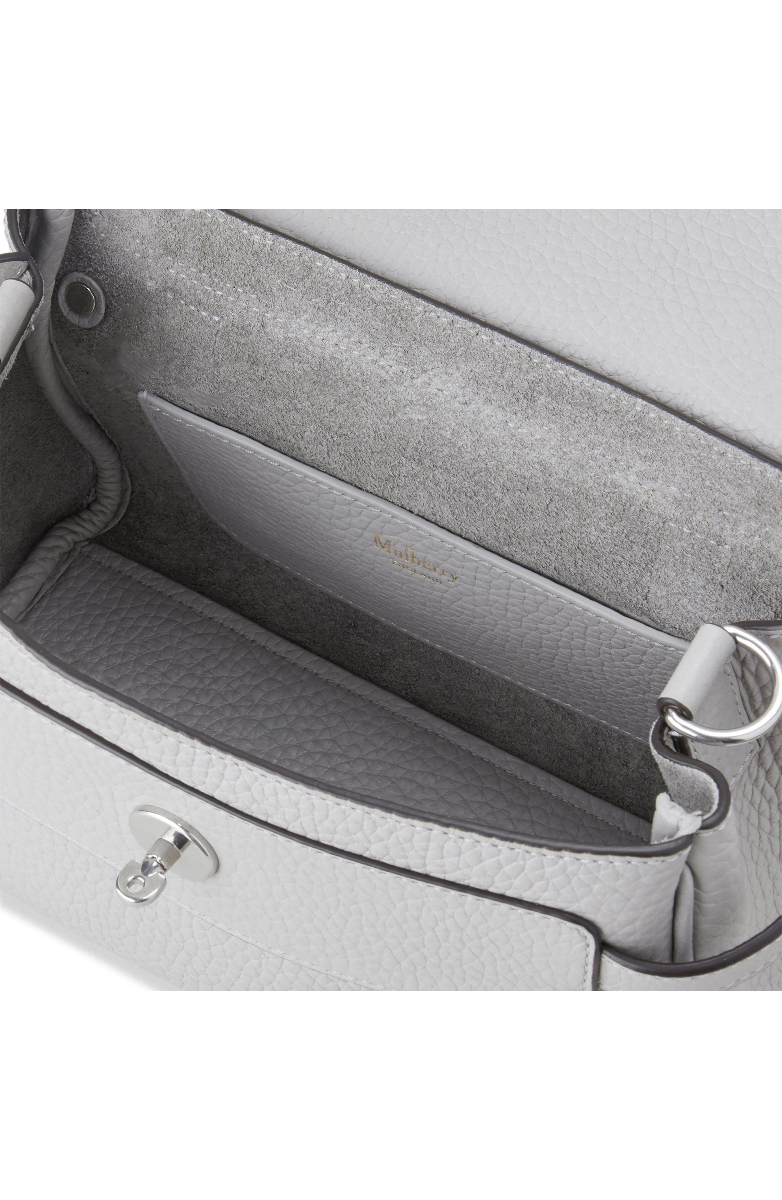 Mulberry Mini Alexa Leather Satchel in Pale Grey at Nordstrom - 4