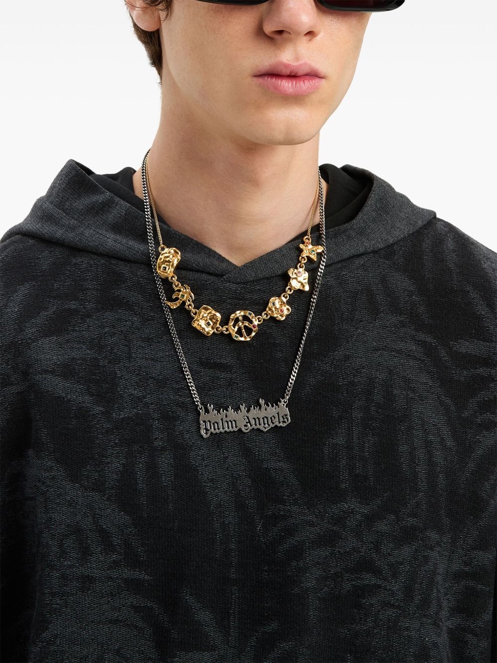 curved-logo hoodie - 6