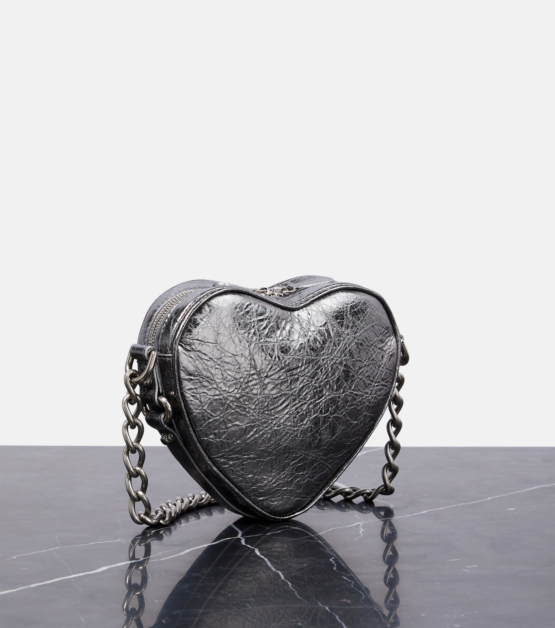 Le Cagole Heart Mini leather crossbody bag - 4