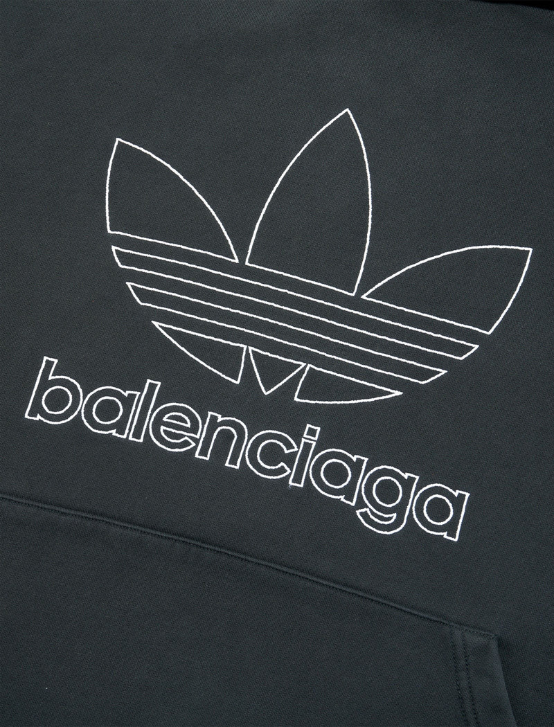 BALENCIAGA ADIDAS LARGE-FIT HOODIE outlook
