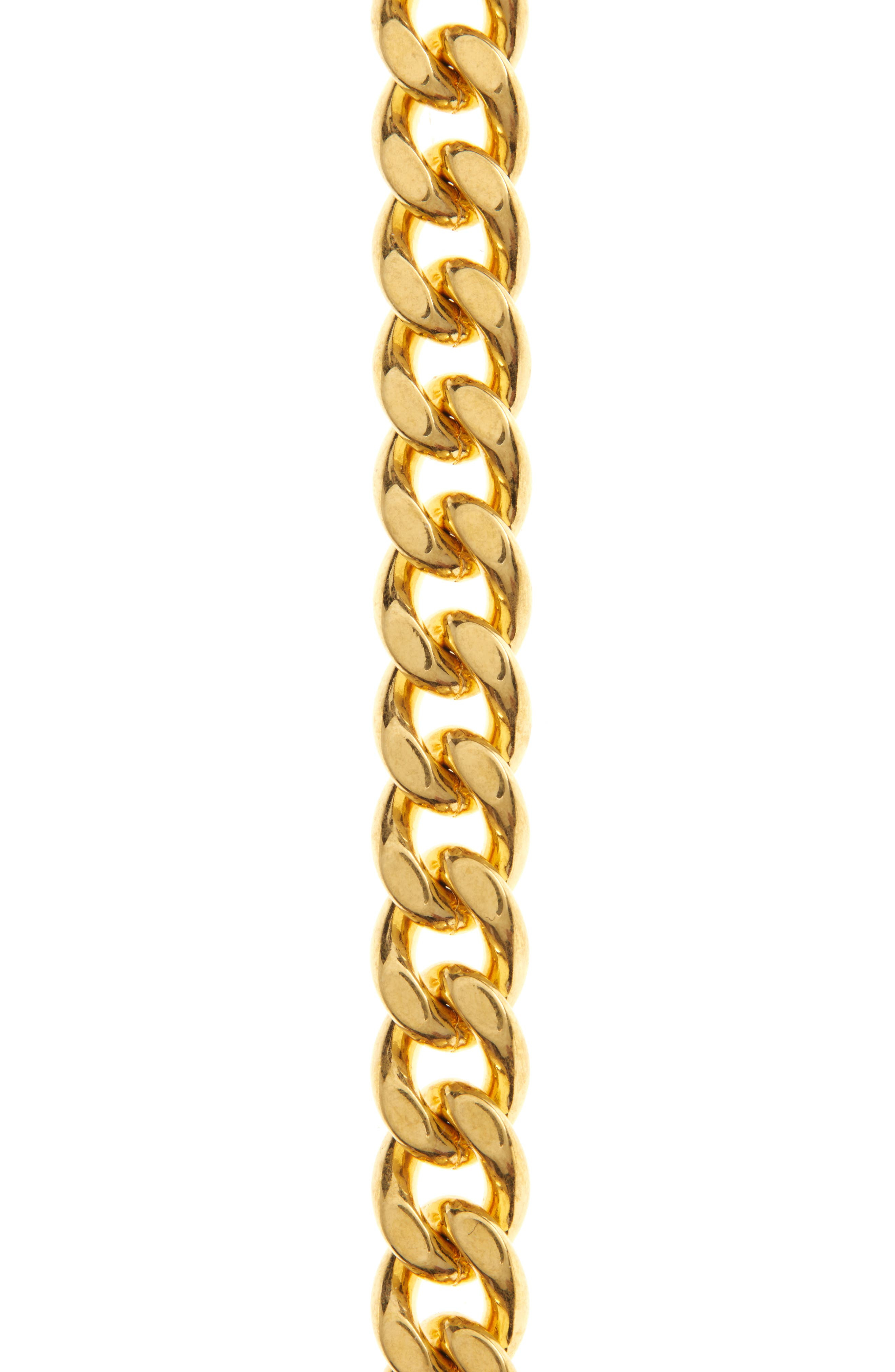 Valentino Garavani VLOGO Signature Crystal Chain Belt in Vintage Brass/Crystal at Nordstrom - 3