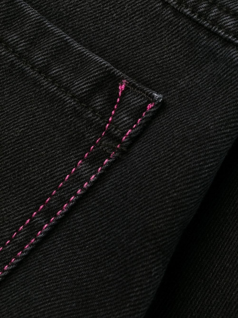 barrel-leg high waisted jeans 8