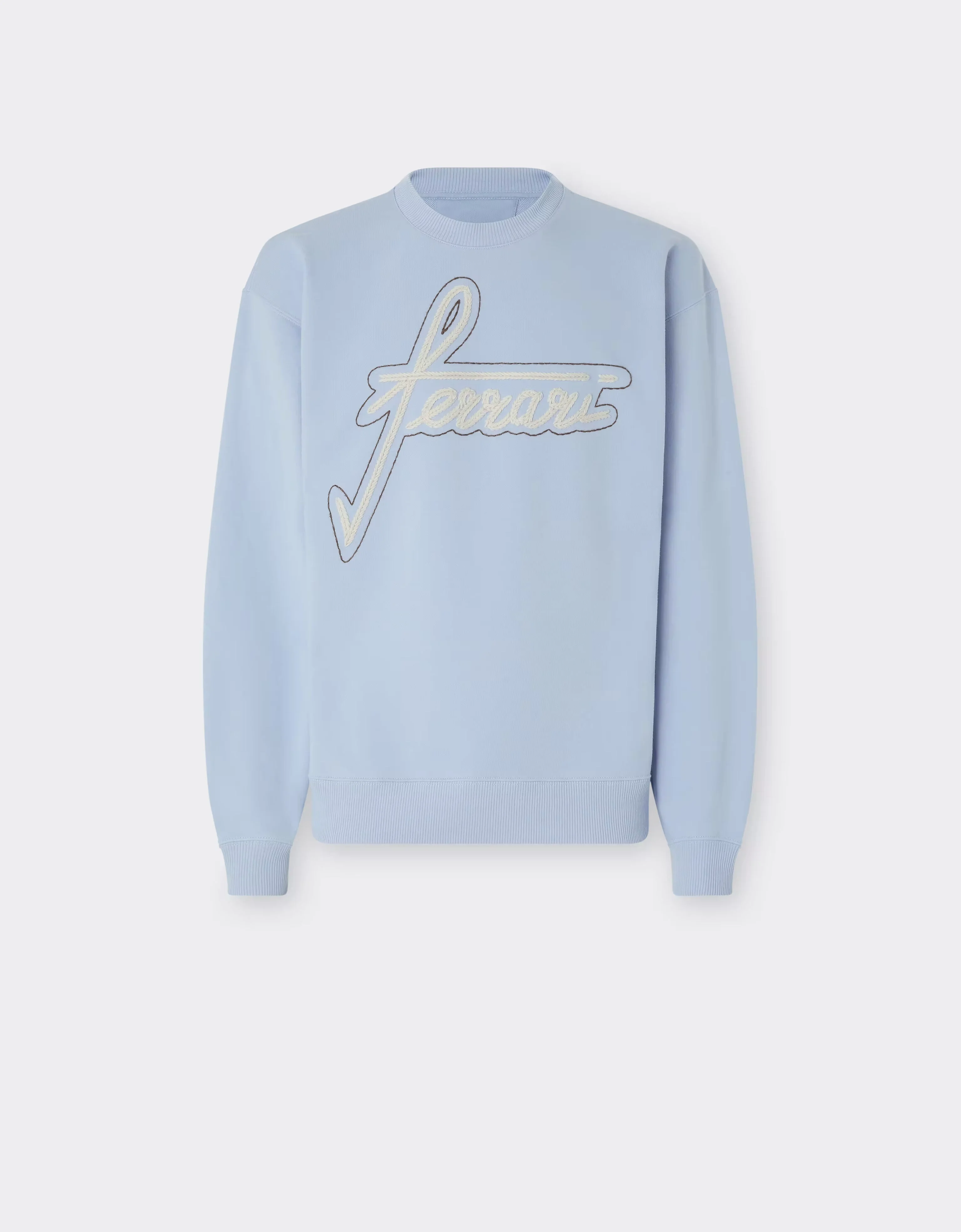 Ferrari Embroidered Crew Neck Sweatshirt - 1