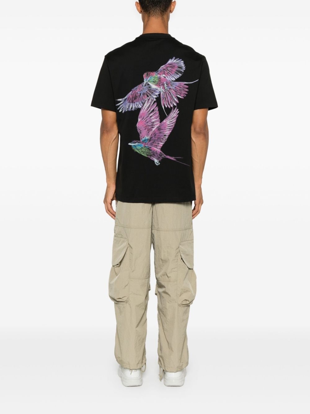 bird-print T-shirt - 3