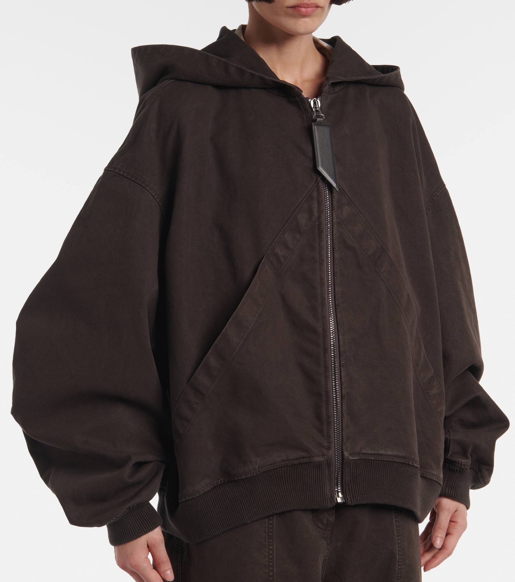 Cotton gabardine bomber jacket - 6