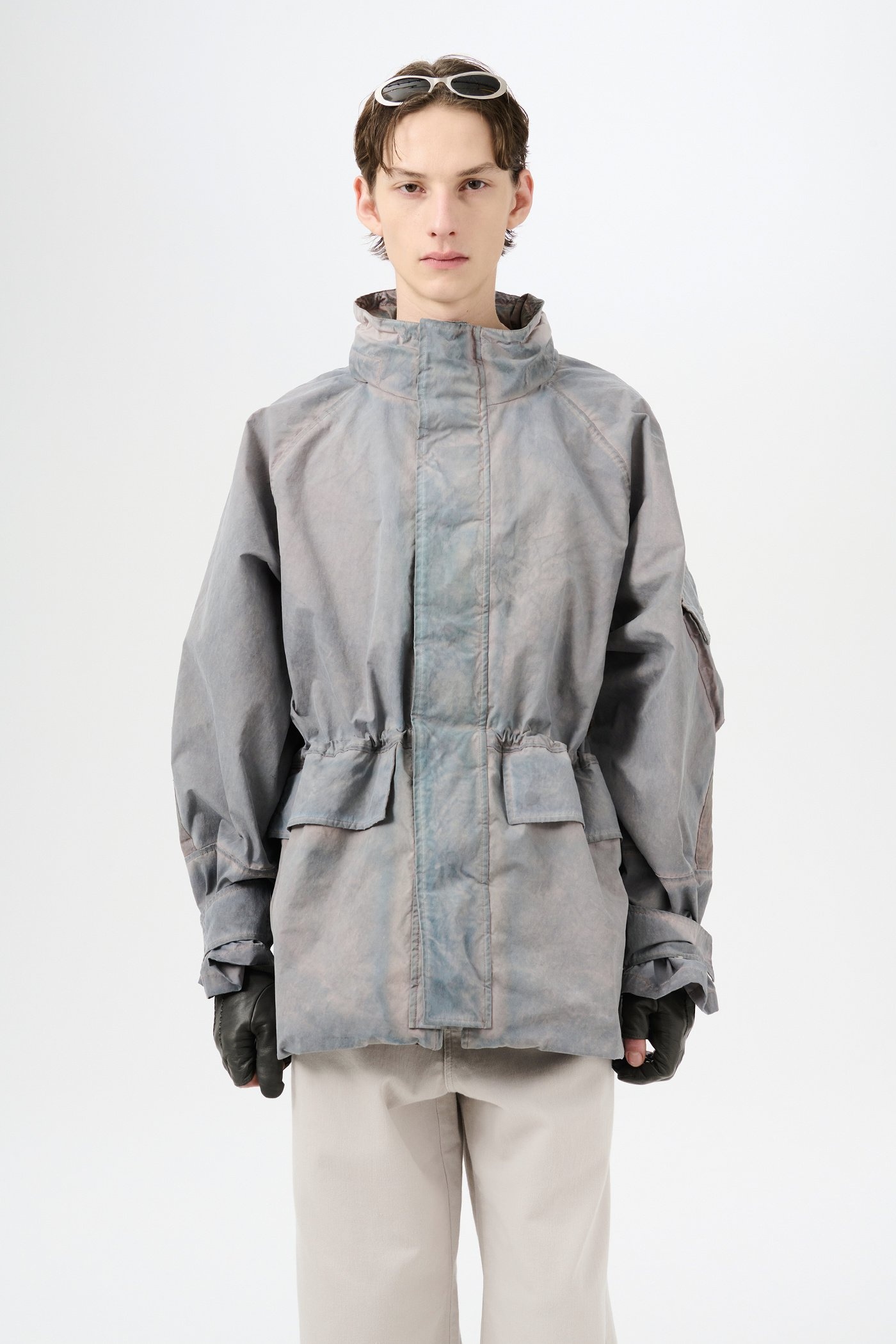 Horizon Jacket Carbon Overdye Papyrus Poly - 3