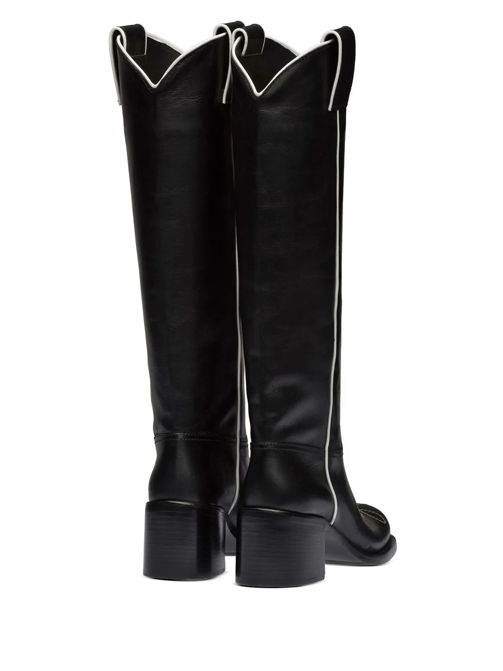 pull-tab knee-high boots - 3