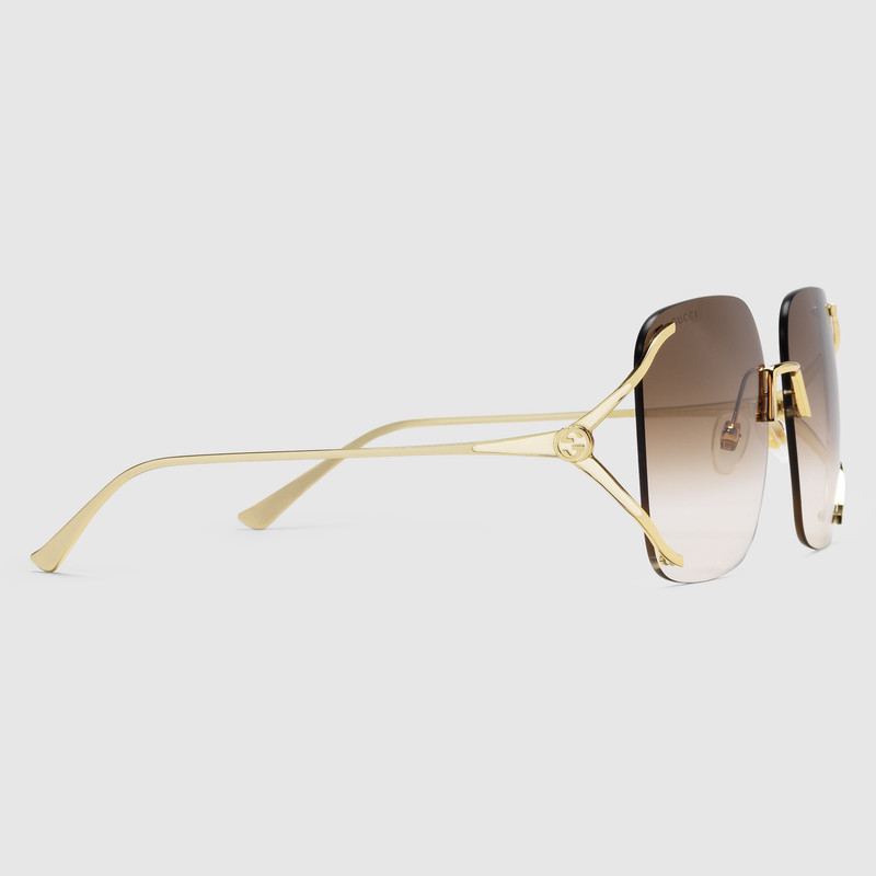 GUCCI GG0646S Square metal sunglasses outlook