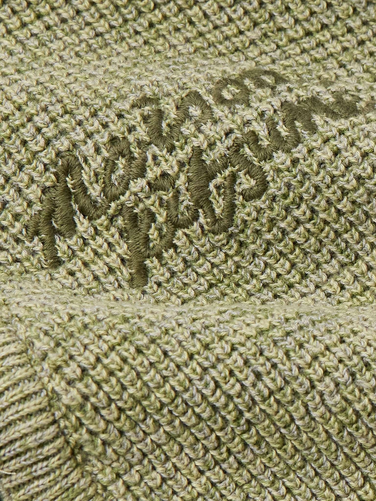 Handwriting Comfort Logo-Embroidered Cotton Cardigan - 3