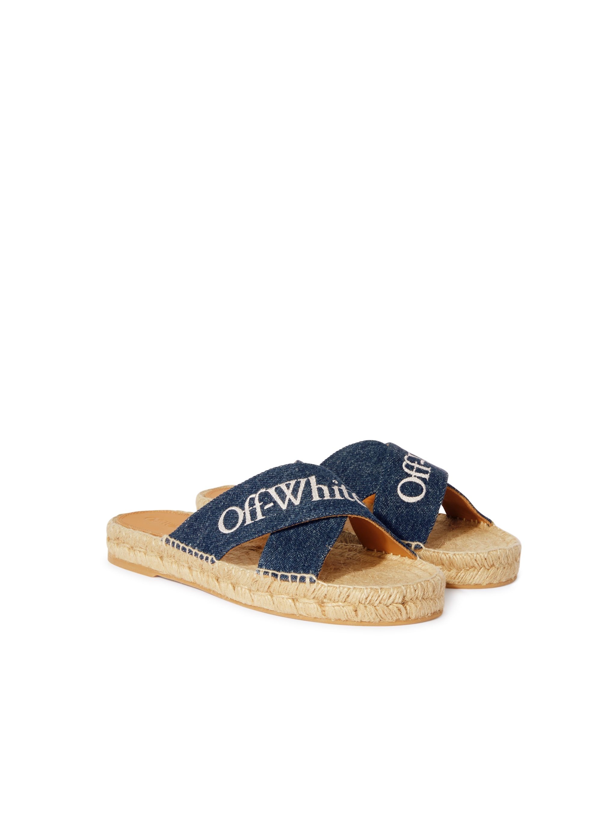 Blue Denim Criss-cross Espadrilles - 2