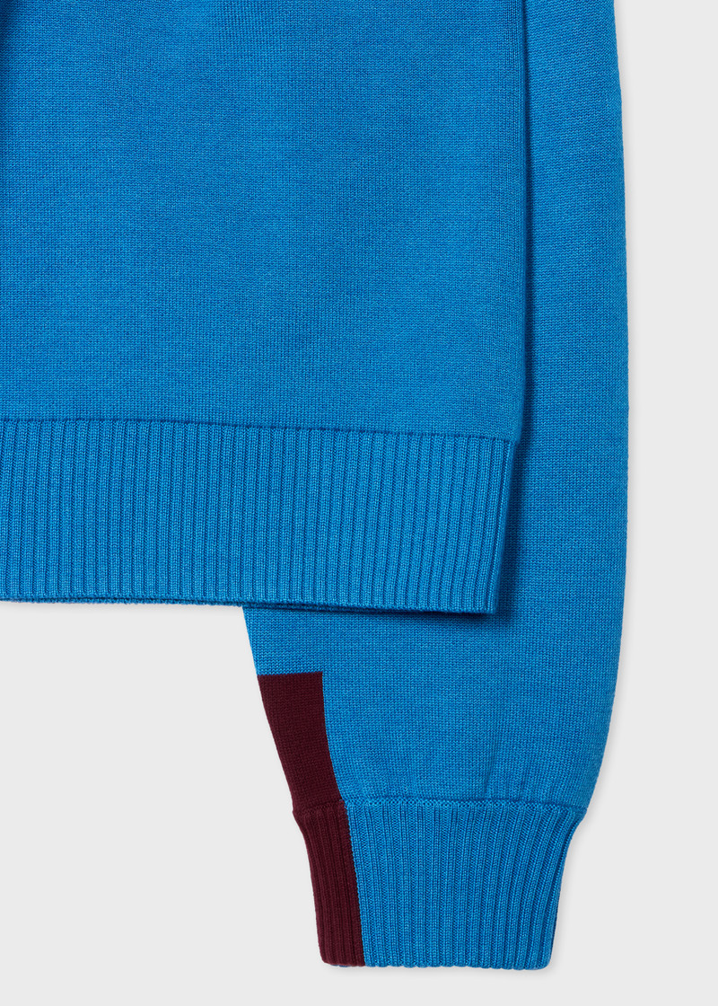 Paul Smith Women's Cobalt Blue Double-Faced Knit Jumper outlook