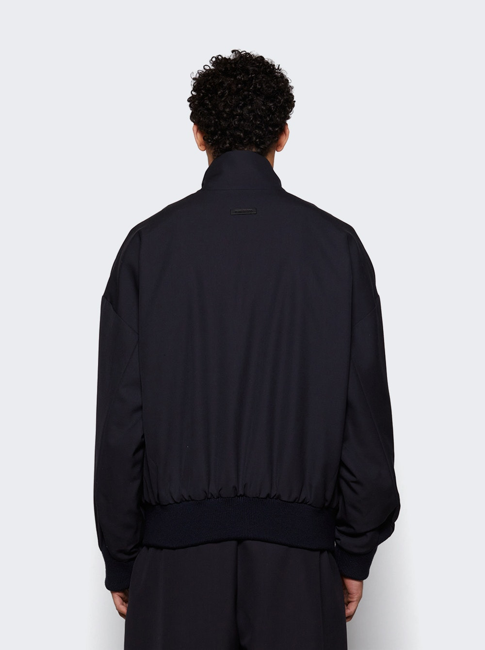 High Neck Track Jacket Navy - 4