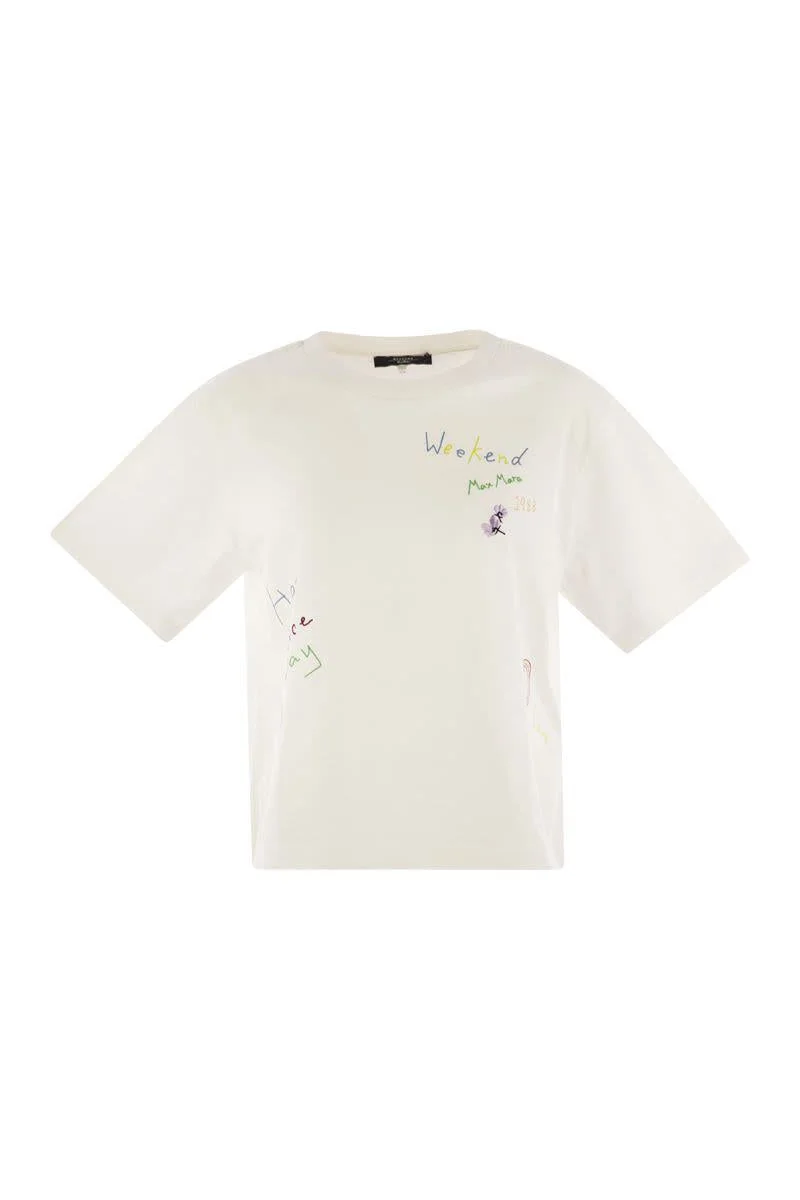 Weekend Max Mara Acline - Printed Organic Cotton T-Shirt - 1