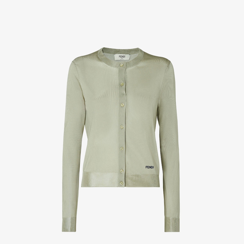 Cardigan Light green viscose cardigan 1