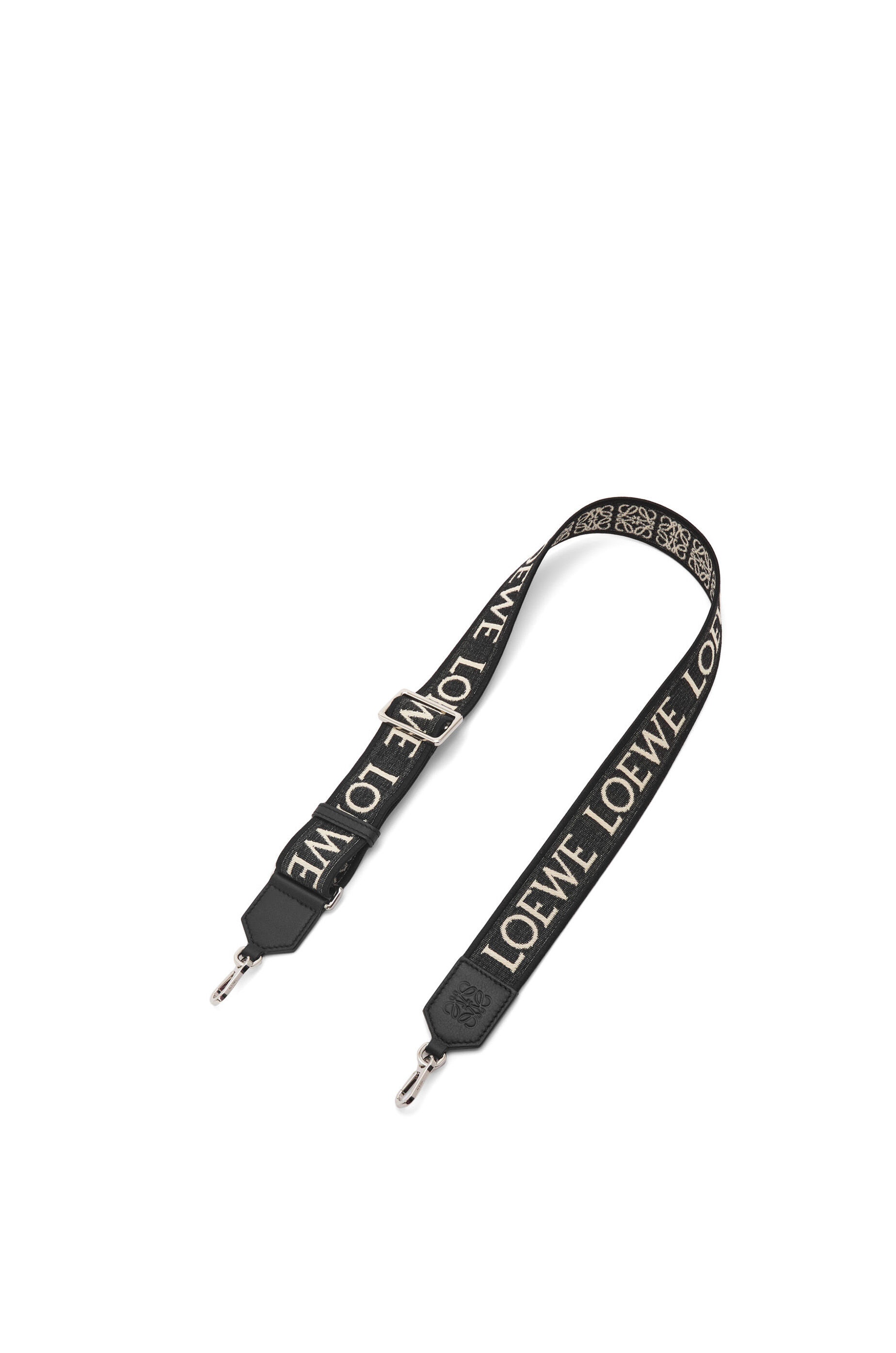 Loewe Anagram strap in jacquard and calfskin | REVERSIBLE