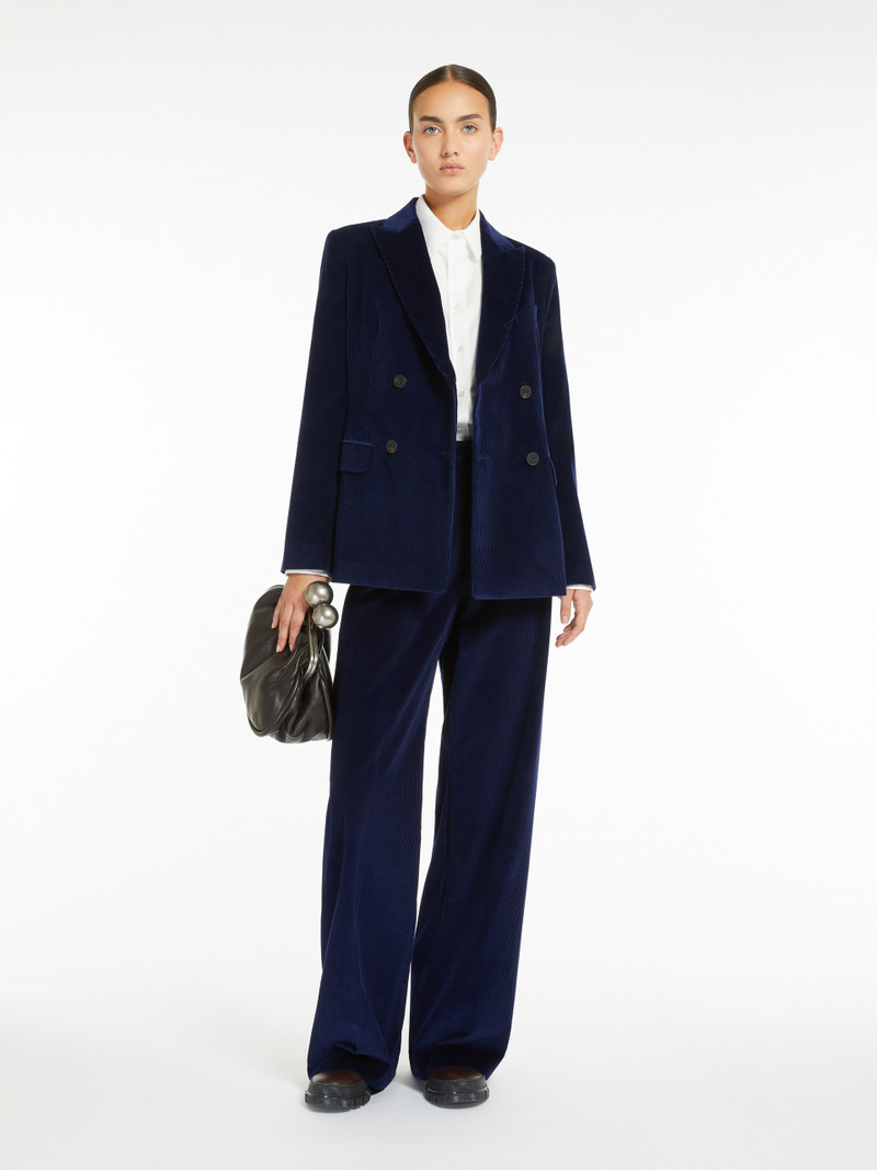 WEEKEND Max Mara KATANGA Double-breasted velvet blazer outlook