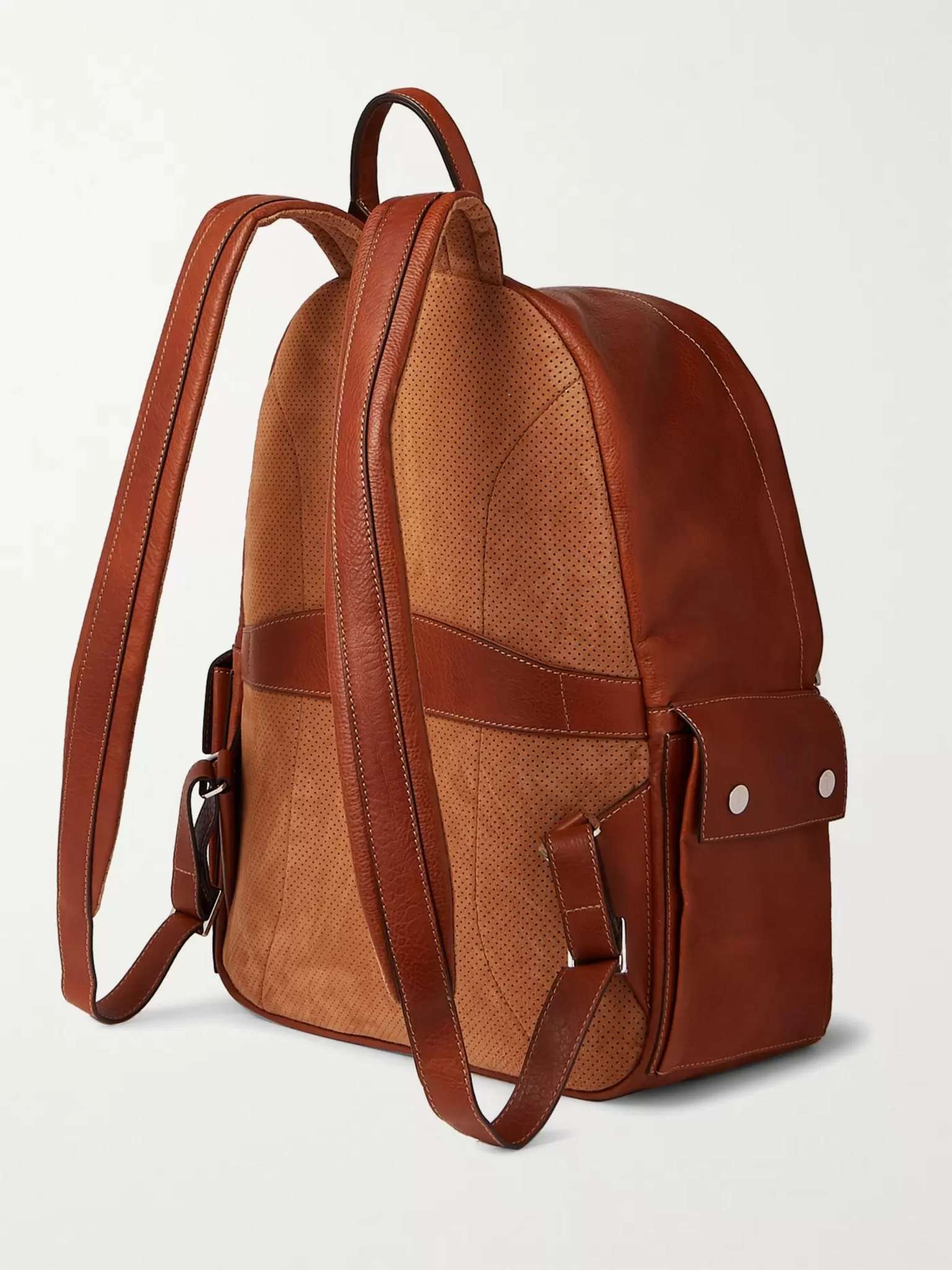 Full-Grain Leather Backpack - 4