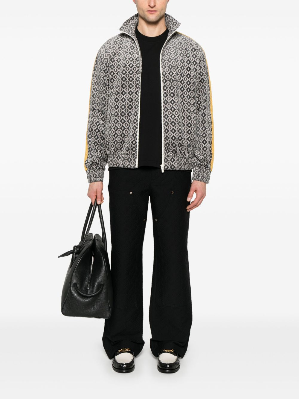 jacquard cargo trousers - 2