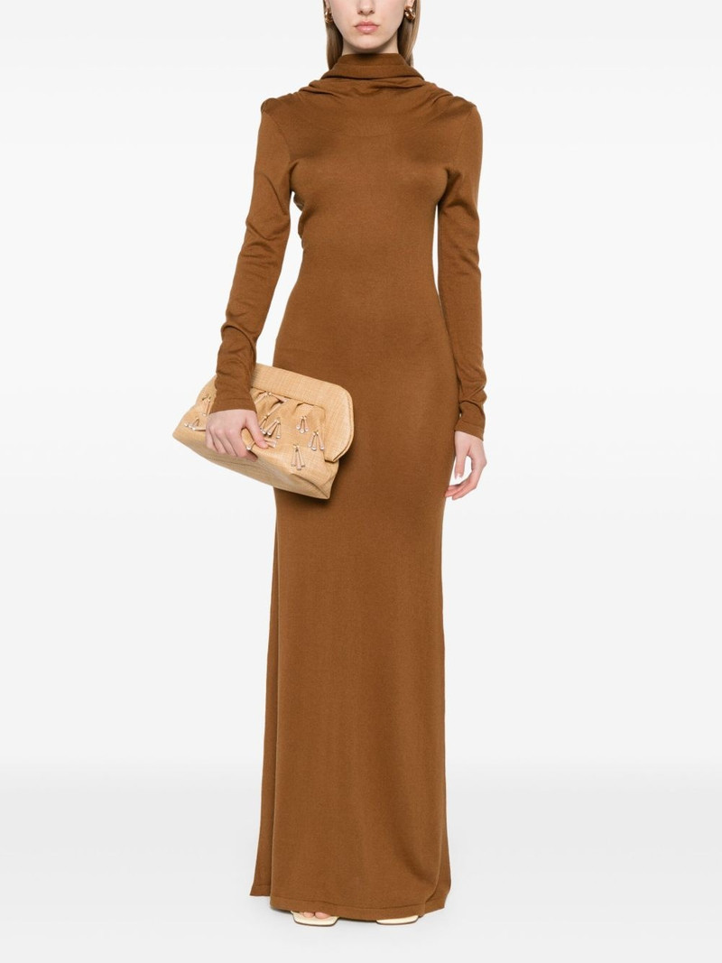 AYA MUSE longsleeved open-back maxi dress outlook