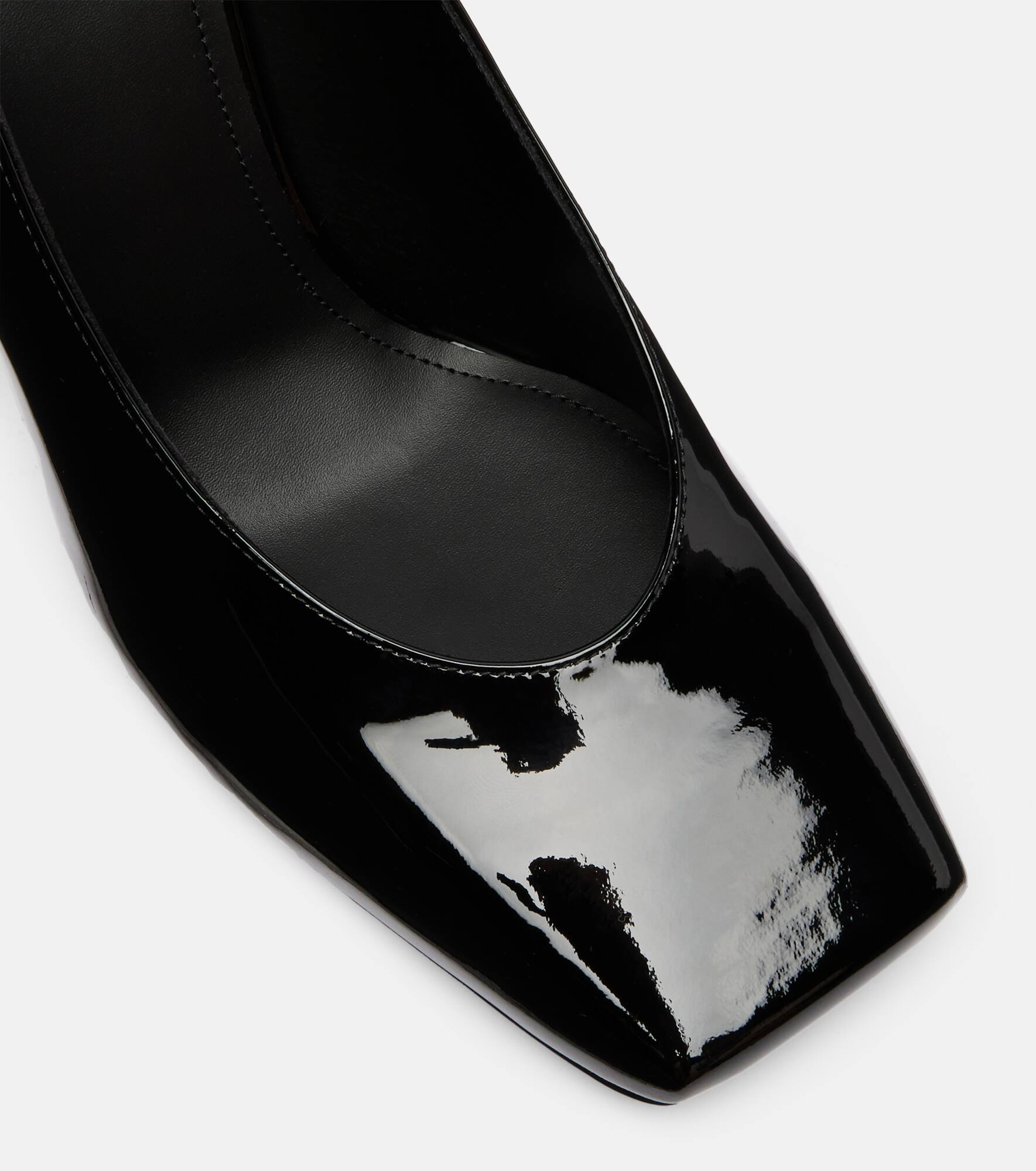 Sliced Square 95 patent leather pumps - 5