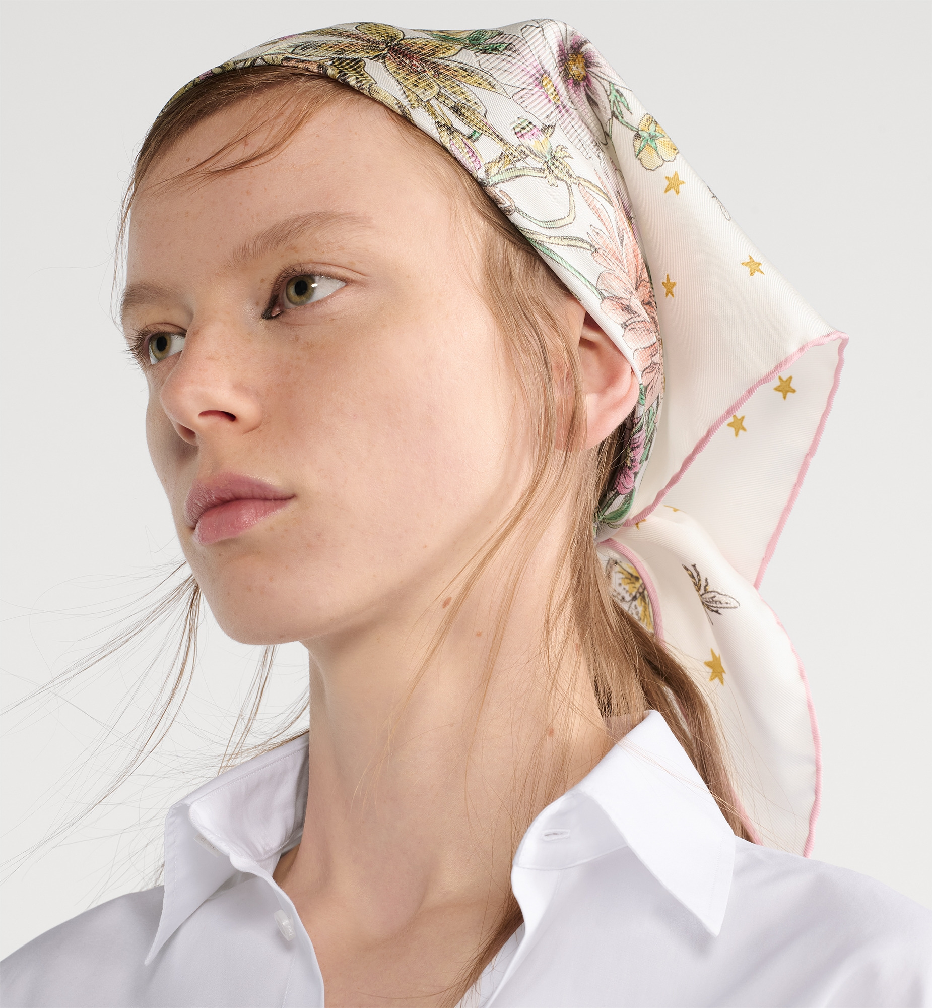 Dior Zodiac Flowers Triangle Scarf - 2