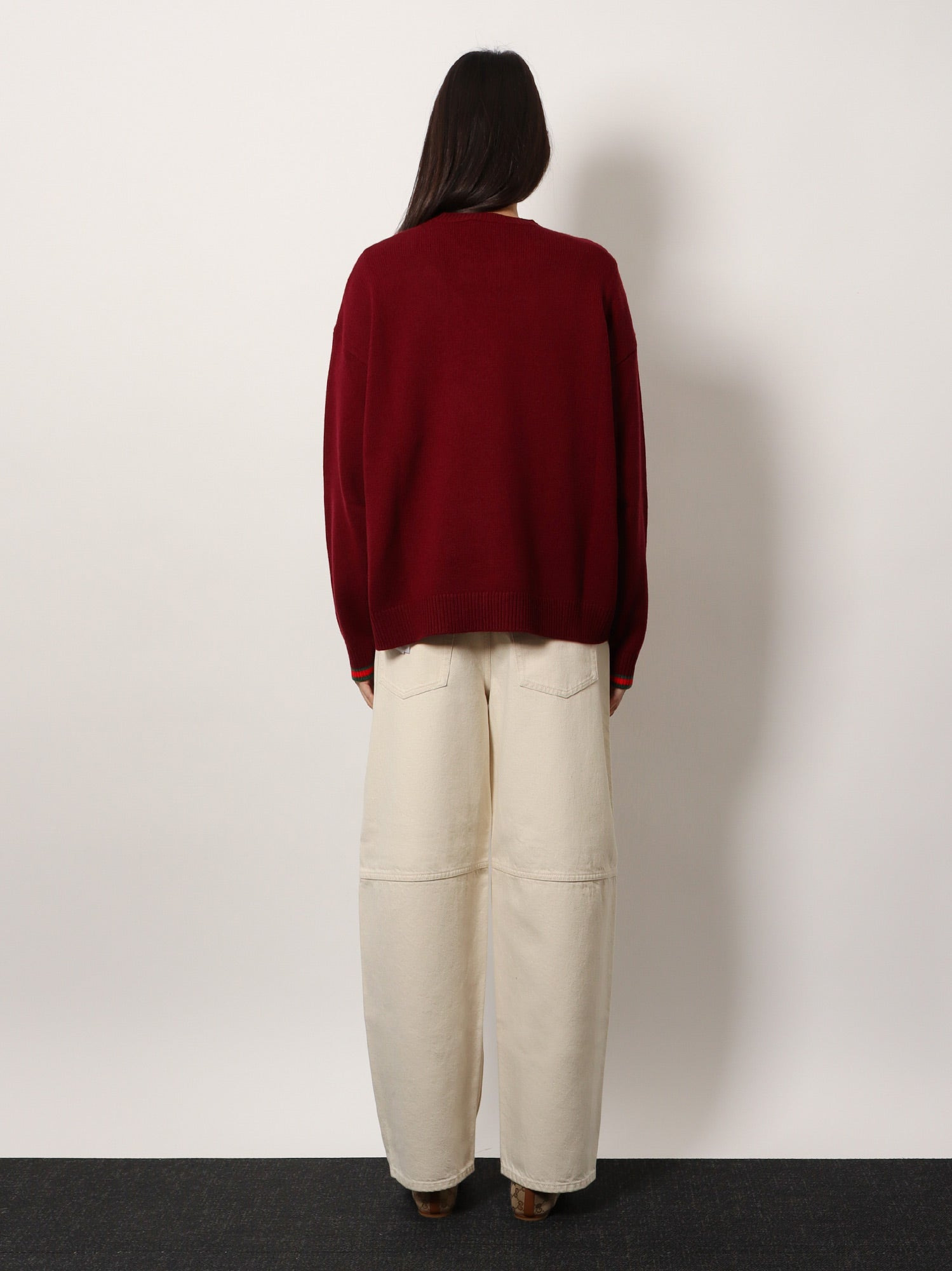 Oversize Wool And Cashmere Sweater - 3