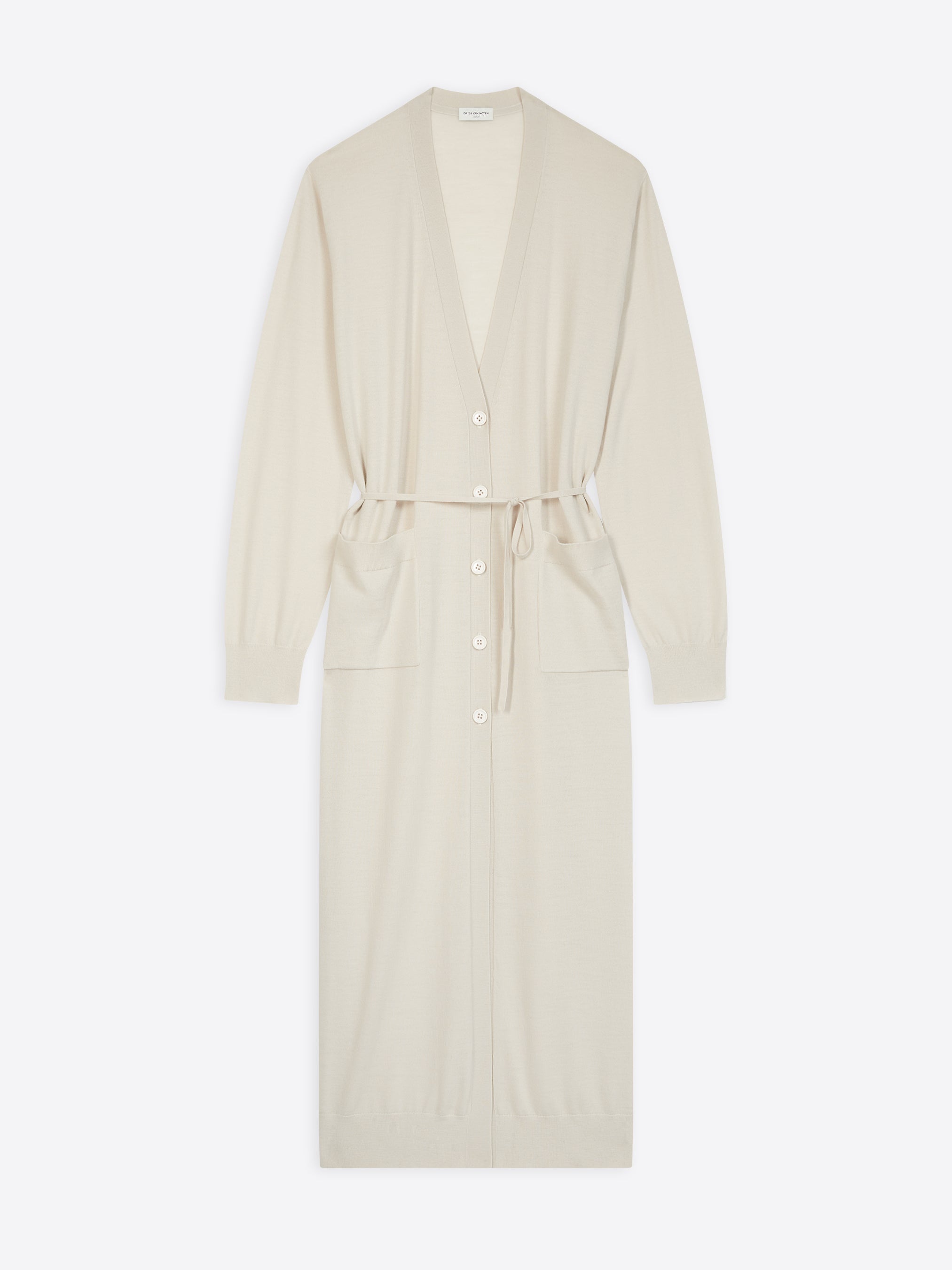 LONG MERINO CARDIGAN - 1
