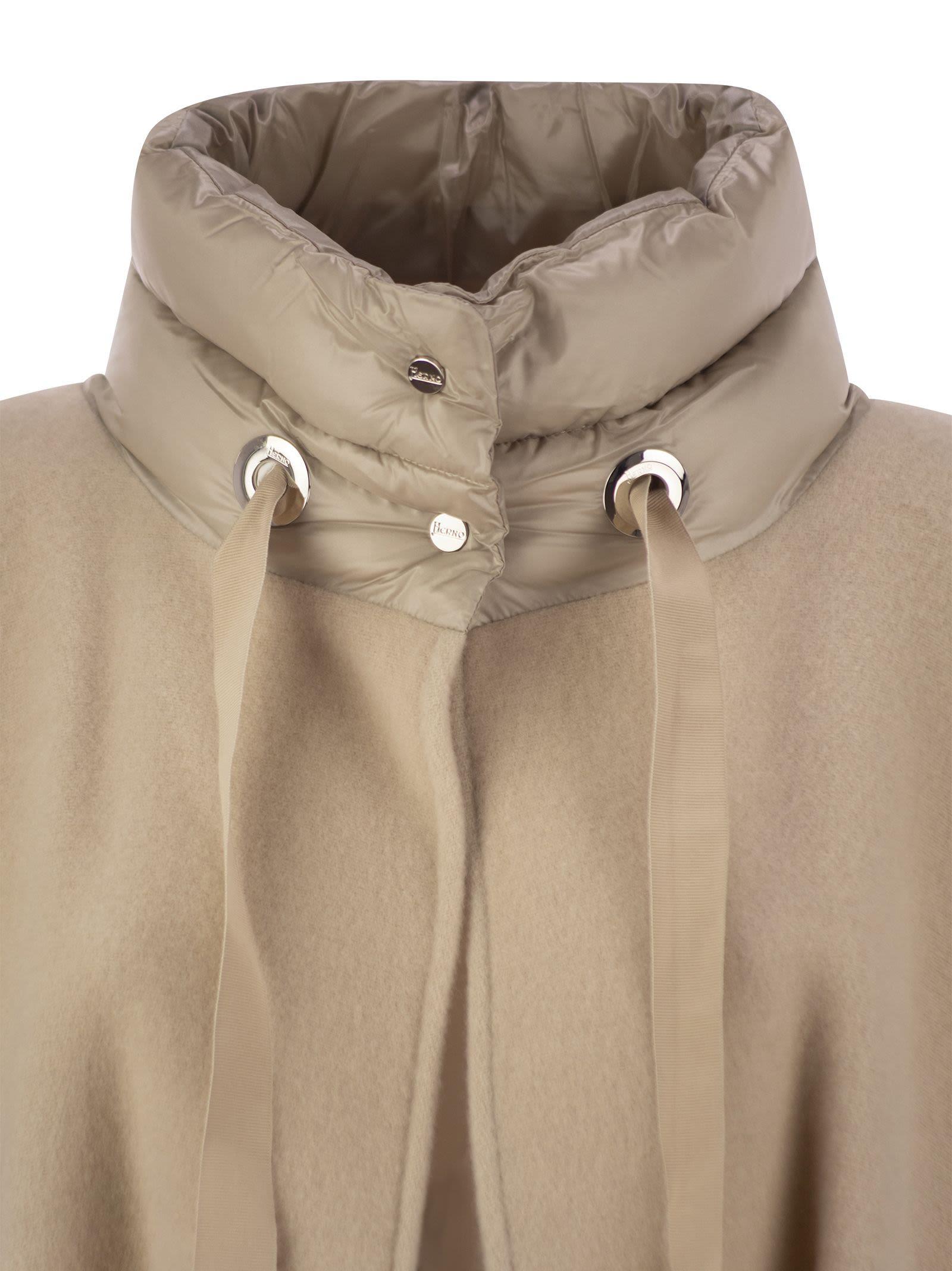 Herno Women Poncho Resort In Warmy E Nylon Ultralight - 4