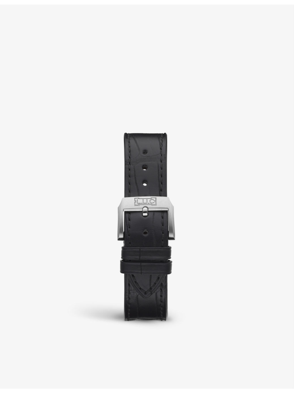 168561-3001 L.U.C Perpetual Twin stainless-steel and alligator-embossed leather automatic watch - 4