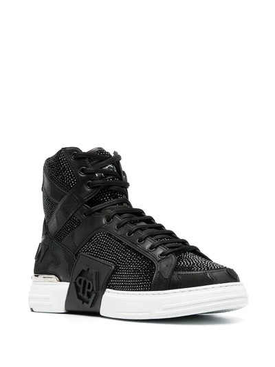 PHILIPP PLEIN Phantom Kick$ high-top sneakers outlook