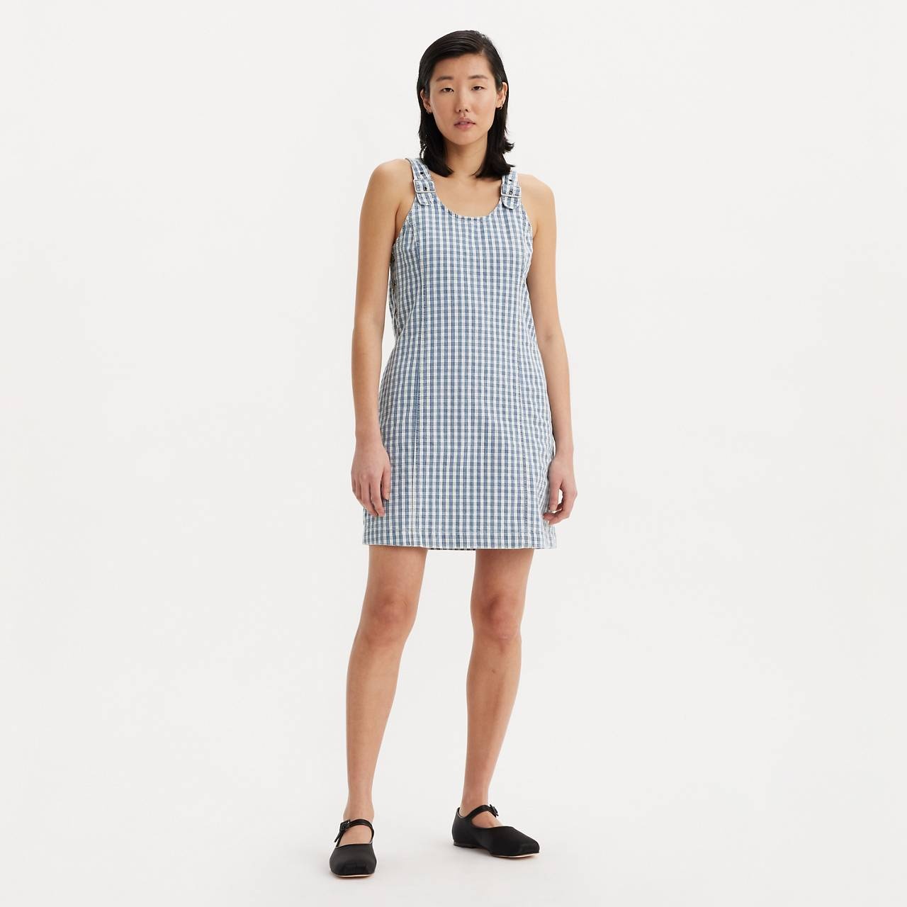 ALY DENIM JUMPER DRESS - 2