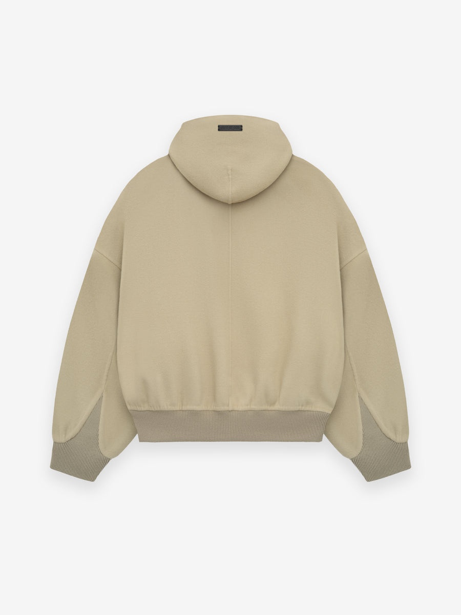 Double Wool Cashmere Hooded Bomber - 2