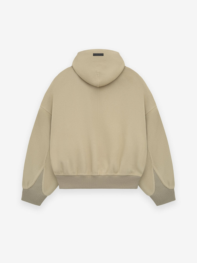 Double Wool Cashmere Hooded Bomber 2